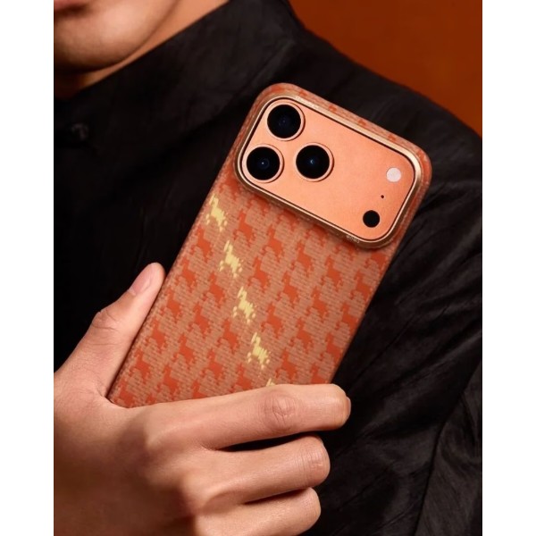 Фото - Чохол для смартфону Pitaka Edge Ultra-Slim Case Happiness Rides Amber for iPhone 17 Pro Max (HR1701PM)
